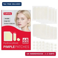 Large Pimple Patches for Face, 3 Sizes Hydrocolloid Acne Patches for Zits and Bl
