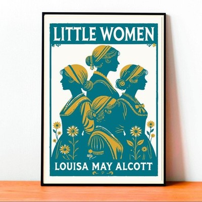 Little Women Book Cover Poster Classic Novel Wall Art Unframed 24x36