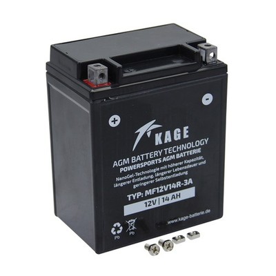 Batterie GEL KAGE YB14-A2 für Honda CB 750 Seven Fifty CBX CX 650 VF 750 XL 600