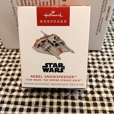 HALLMARK STAR WARS REBEL SNOWSPEEDER 2025 MINIATURE CHRISTMAS KEEPSAKE ORNAMENTS