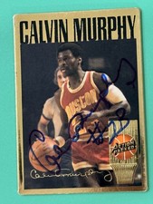 Hand Signed 1994-95 Action Packed Basketball HOF Calvin Murphy Houston Rockets