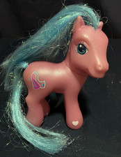 My Little Pony Royal Ribbon Pink Blue Tinsel Hair G3 MLP 2002