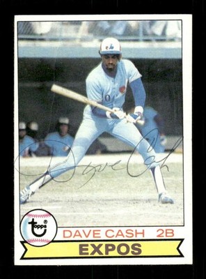 1979 Topps  #395 Dave Cash signed autograph EX, bp EAA1 bxcp71