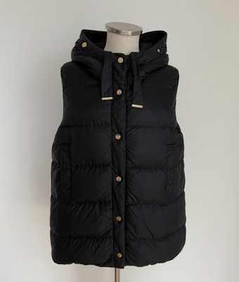 Max Mara The Cube JSoft Daunenweste Gilet wendbar Schwarz IT44/ D40