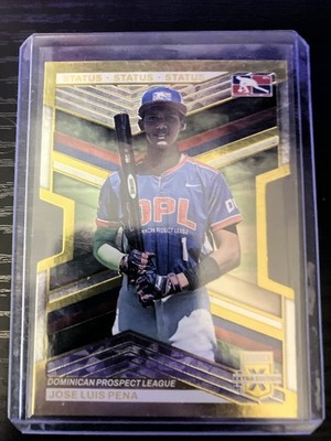 2023 Panini Elite Extra Edition Jose Luis Pena Rookie Gold Die-Cut 03/10 #185