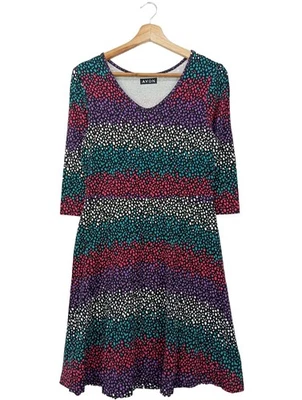 AVON Robe t-shirt Dames Robe T EU 36 violet-turquoise-noir style décontracté - Photo 1/4