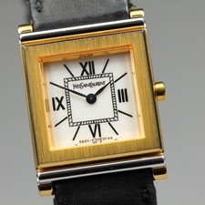 Yves Saint Laurent Quartz 5420-F47611 Women's Analog White Dial Wristwatch