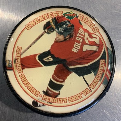 Greatest Goals Minnesota Wild Brian Rolston 2006 Penalty Souvenir Hockey Puck