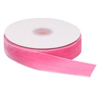 "Samt Farbband 3/4\" X 15 Yard Einseitige Spule Seidig FüR Basteln Rosa"