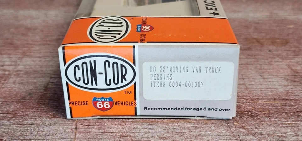 CON-COR Route 66 004-001087 - 28' MOVING VAN TRUCK - PERKINS - HO Scale Vehicle - Image 3 of 3