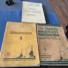 ARRL The Radio Amateur’s Handbook, Ninth Edition, 1932 plus 12th edition, bonus