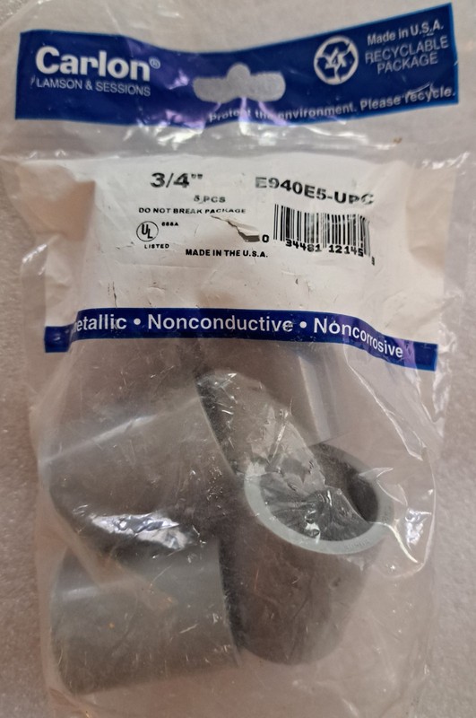 CARLON 5-Pack 3/4 PVC Coupling