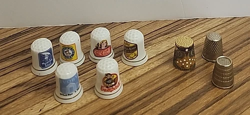 Advertising and Metal Thimbles CocaCola West Germany Metal Lot 9 Vintage