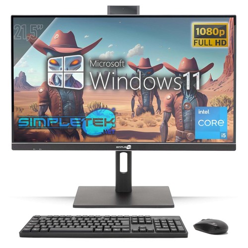 Tout en Un 22 " I5 RAM 8gb SSD 120gb Windows 11 Pro Aio Ordinateur Vesa PC LCD _ - Photo 8/8