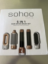 Sohoo Hair 5-in-1 Hair Dryer Brush Set w/ Curler, Volume & Smoothing Brushes