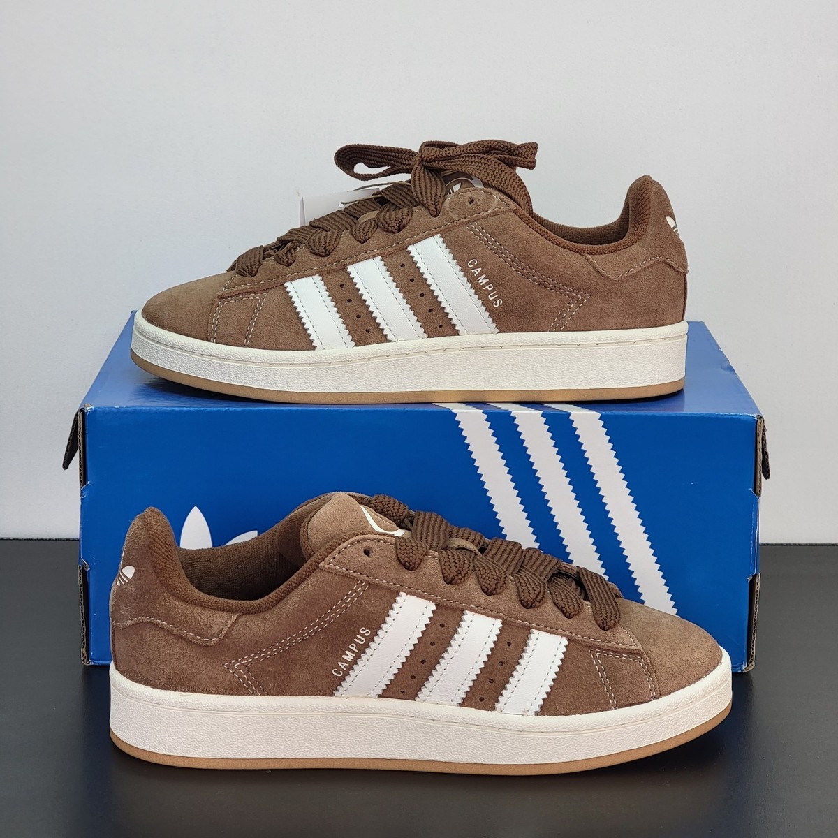 adidas Campus 00s Shoes - Women's - Earth Strata / White / Earth Strata - 6.5