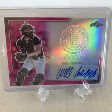 2017 Leaf Perfect Game Natl Showcase Metal Auto Pink Will Banfield Proof  1/1