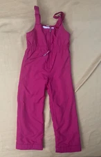 Obermeyer Girls I-Grow Pink Bib Snow overalls girls  Size 8