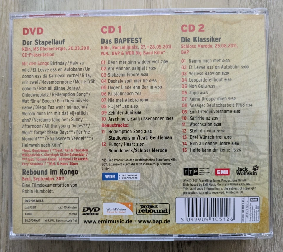 2 CD + 1 DVD - BAP - Live - Volles Programm - Bild 4 von 4
