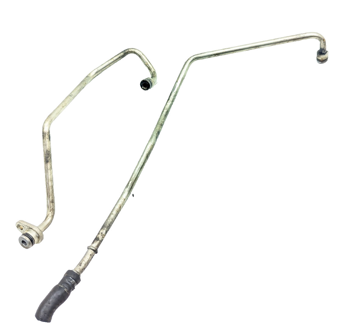 14-20 Maserati Ghibli Levante Quattroporte Left Turbo Water Feed Lines OEM