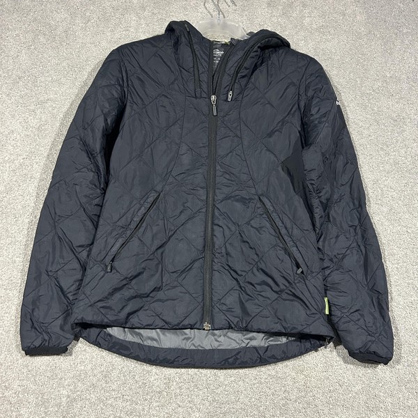 Kathmandu Jacket Womens 6 Black InsuLITE Puffer Hooded Lightweight Casual Winter