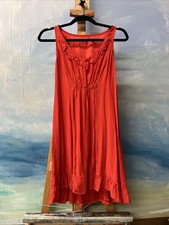 Kimchi Blu Urban Outfitters Free People Silk Slip Dress Red Small
