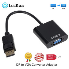 DisplayPort to VGA Adaptr DP Male to VGA Female Converter Cable for PC Laptop Uk