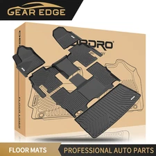 TPE Floor Mats & Cargo Trunk Liner Set For 2022-2025 Jeep Wagoneer 3D Molded