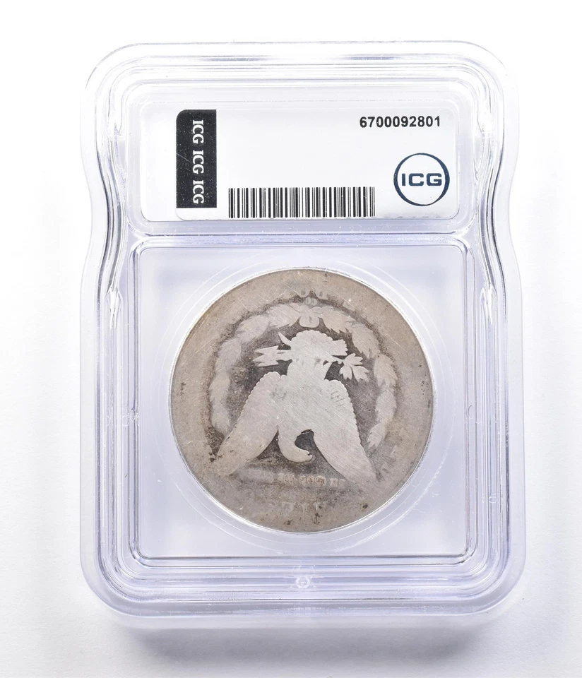 1892-CC Morgan Silver Dollar Authentic ICG *2909 - Image 2 of 3