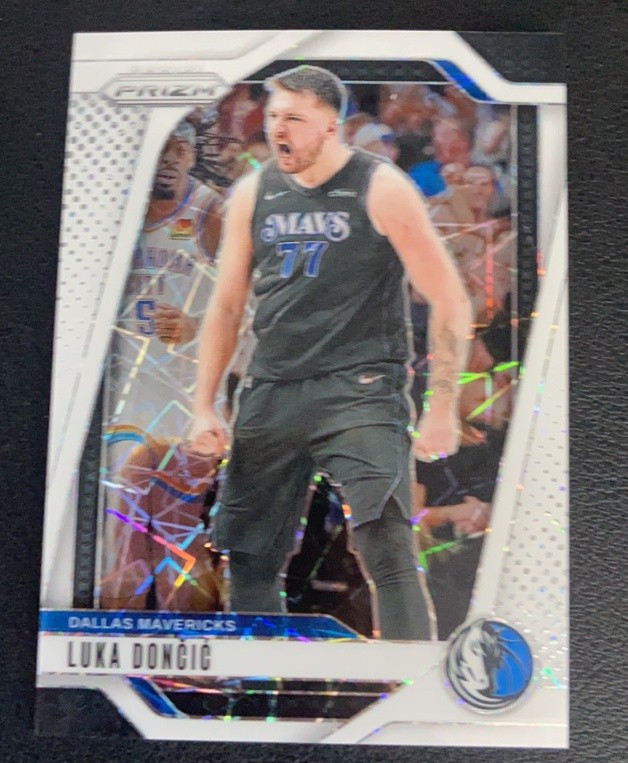 Luka Doncic 2024-25 Panini Prizm White Lazer Prizm 019/275 #89