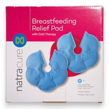 NatraCure Breastfeeding Relief Pads with Cold Therapy 2 Pack Nursing Gel Pads