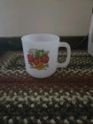 Vintage Glasbake Garden Vegetable Mug