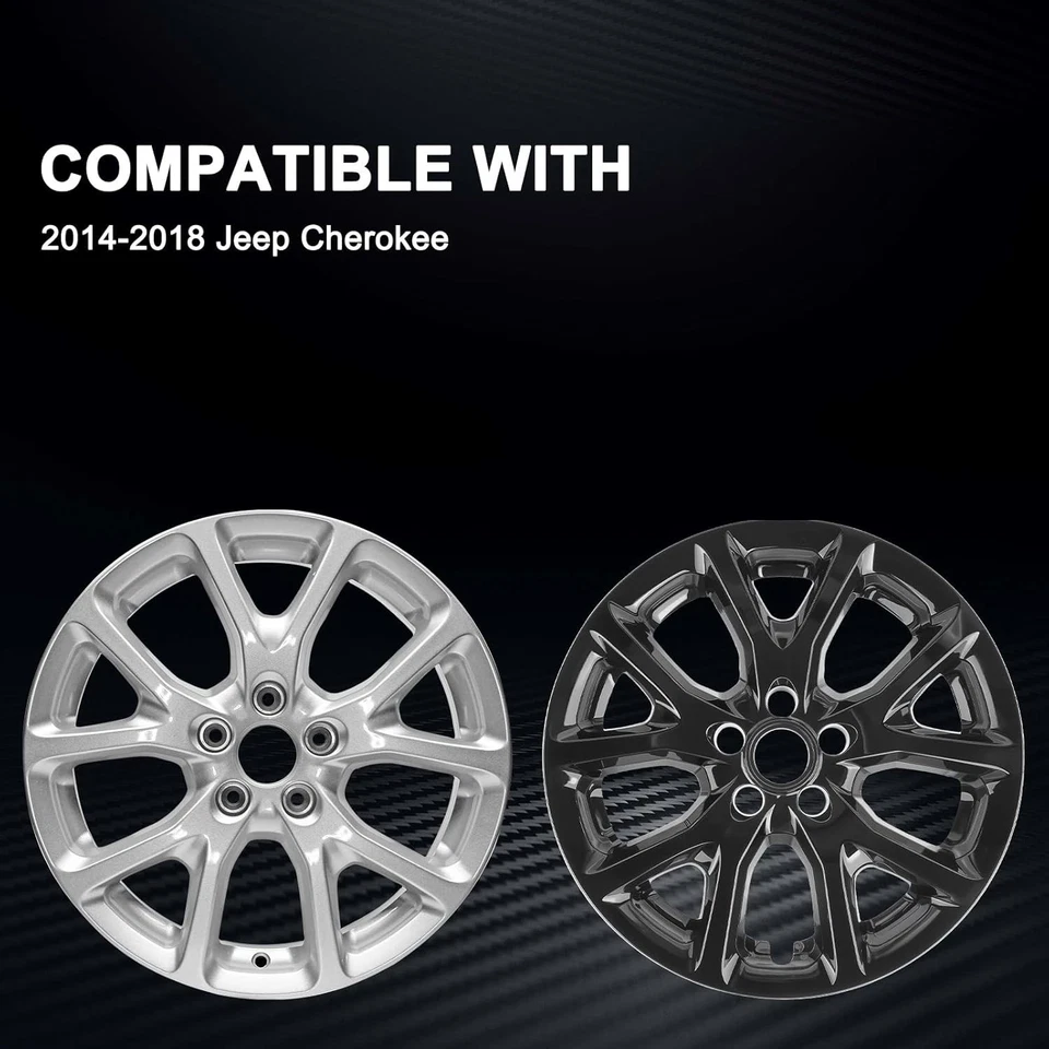 Wheel Skins comeptible with Jeep Cherokee 2014-2018 ; Set of 4 Pack - Image 2 of 4