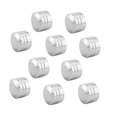 Motorcycle Bolt Covers Engine Topper Caps - Small Chrome Fit 7.5-9.5mm Bolt