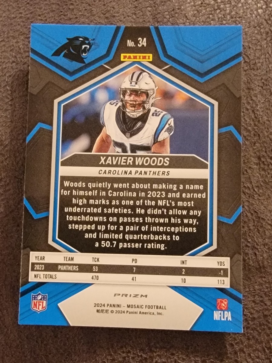 2024 Panini Mosaic Football- #34 Xavier Woods Honeycomb Mosaic