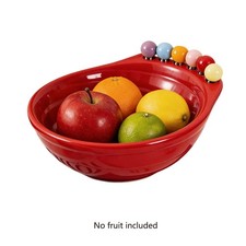 Fruit Bowl with Fork Dessert Fruit Serving Plate Table Decoration Snack Plate