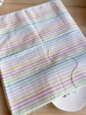 4 yds 16.5 width rainbow color stripes double gauze cotton fabric 260157 A02