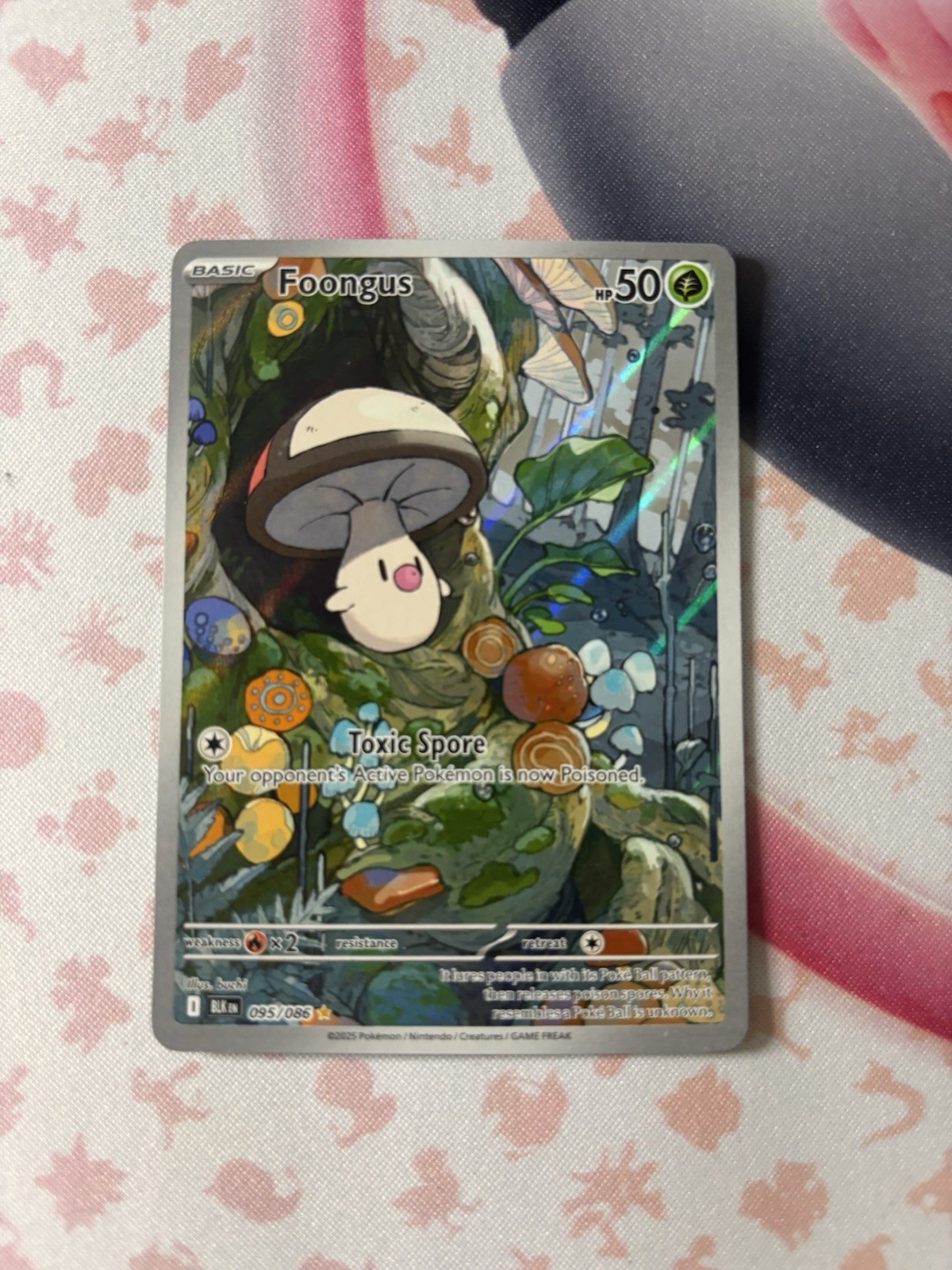 Pokemon Foongus #95 Art Rare Black Bolt