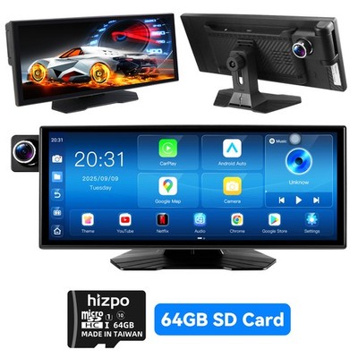 Android Auto Car Play 11.4'' Touch Screen Android 14 8 Core 64GB GPS BT5.0 GPS FM