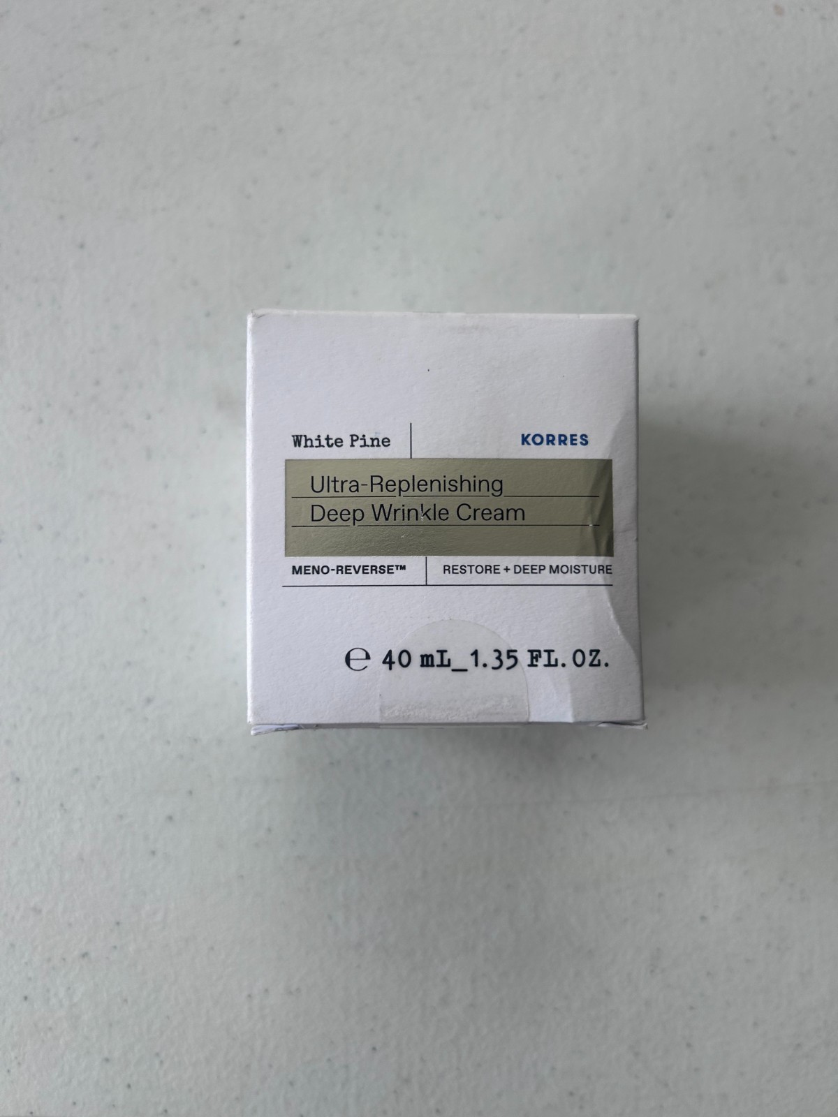 Korres White Pine Deep Wrinkle Cream Very Dry Skin 40ml New Sealed