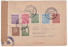SBZ Sachsen 1946 Bf Rodewisch - Wiedeń AUSTRIA ze stemplem cenzury