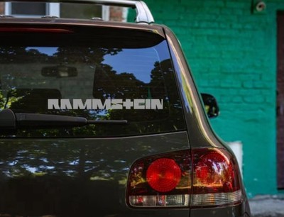 Rammstein Car Decal Vinyl Band Logo Glossy Bumper Sticker Heavy Metal Industrial