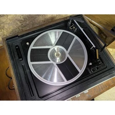 Retro turntable music player, vinyl available, comes with two speaker tables