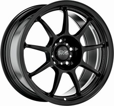 4x Alufelgen OZ ALLEGGERITA HLT GLOSS BLACK 7x16 ET37 LK4 100 16 Zoll Felgen Alu