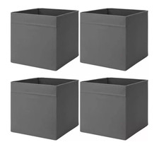 4x IKEA DRONA Storage Boxes for Kallax Shelving Unit Organizer 33x38x33cm