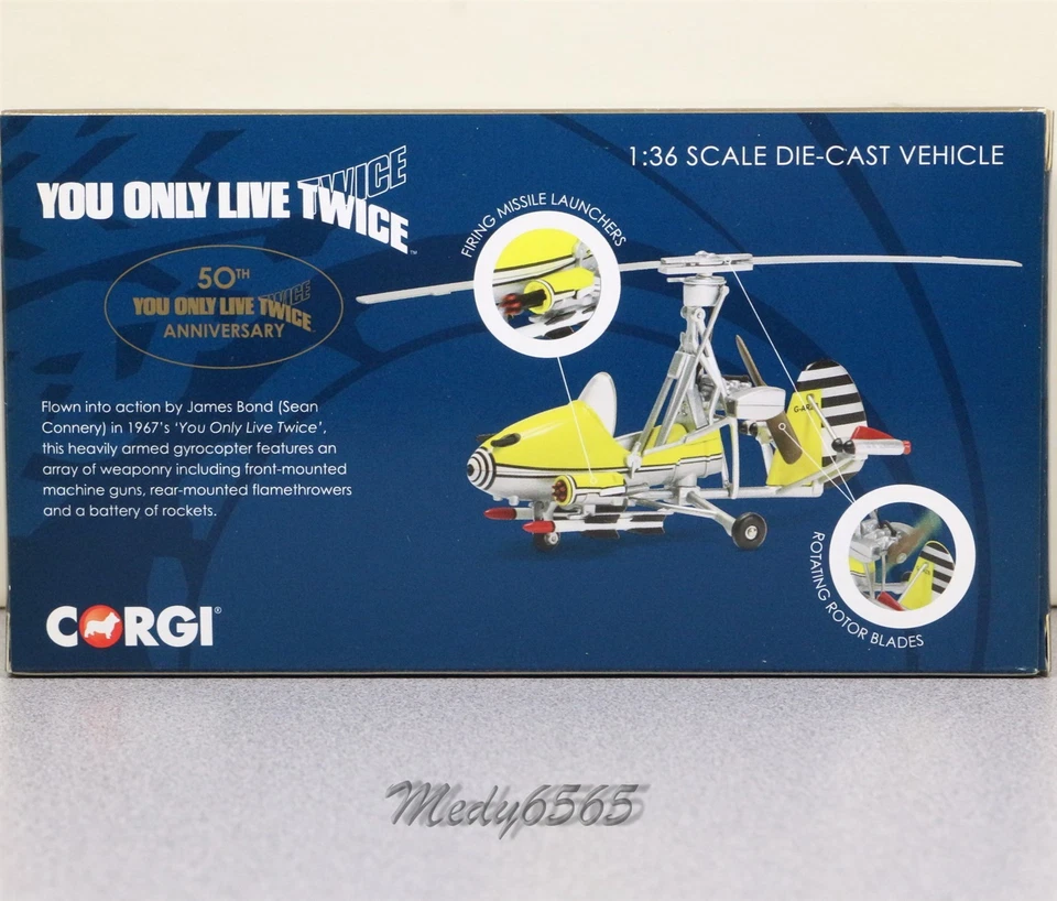 Corgi James Bond "You Only Live Twice" Gyrocopter Scale1/36 - Image 2 of 4