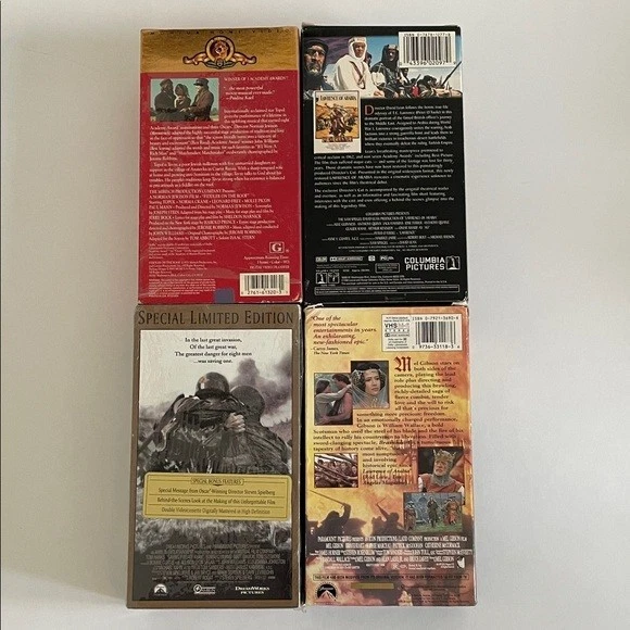Classic Movie VHS Collection: Braveheart Saving Private Ryan Lawrence of Arabia - Image 2 of 4