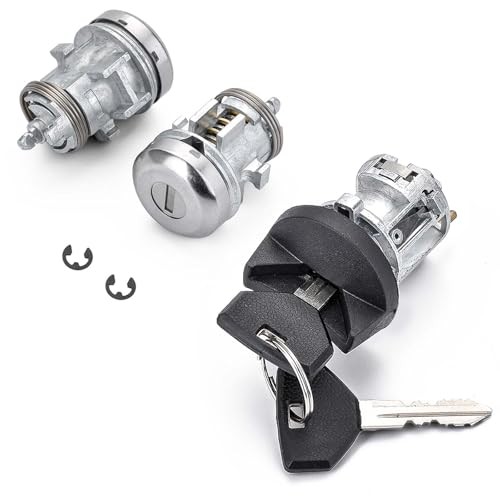 Ignition Switch Lock Cylinder with Door Lock & Keys For Ram Models 1997-2002 - Picture 2 of 7