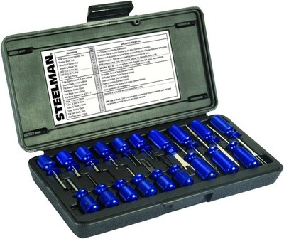 Steelman 19-Piece Master Terminal Tool Kit for Auto Techs, Removes Terminal B...