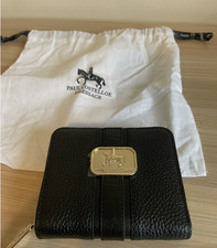 Paul Costello Leather Croc Detail Panel Purse / Wallet  Black New